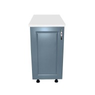Corp inferior cu 1 Usa Zebra, Alb / MDF Albastru, si blat Alb 40 x 85 x 60 Corp inferior cu 1 Usa Zebra, Alb / MDF Albastru, si blat Alb 40 x 85 x 60
